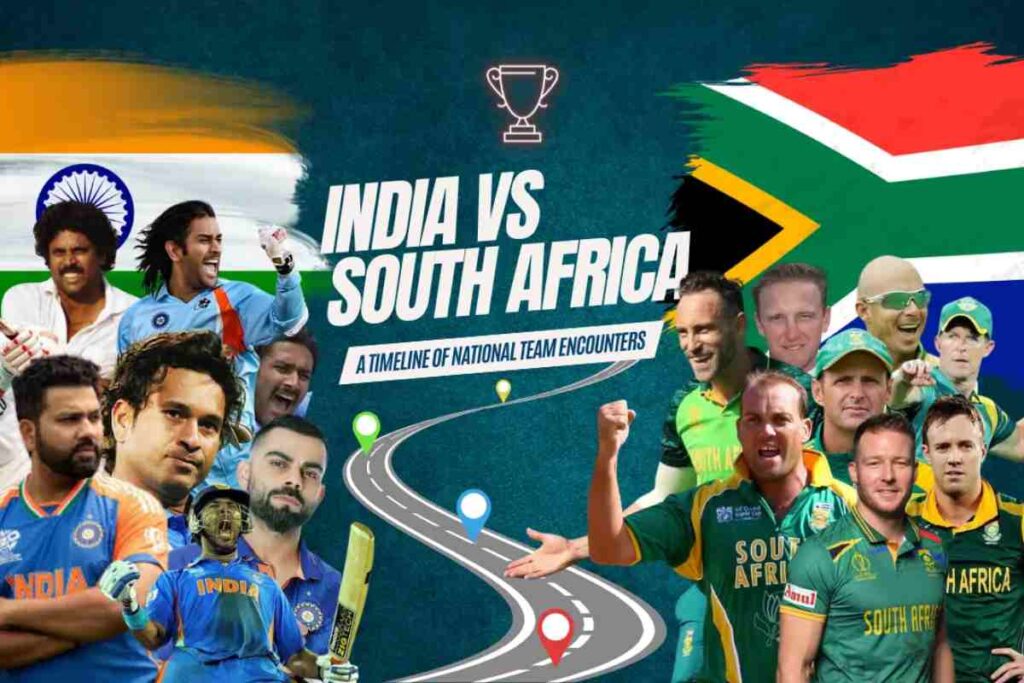 South Africa National Cricket Team vs India National Cricket Team Timeline